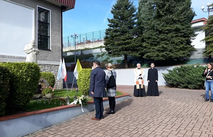 uczniowie podczas biegu papieskiego