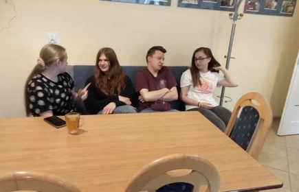 uczniowie podczas warsztatów