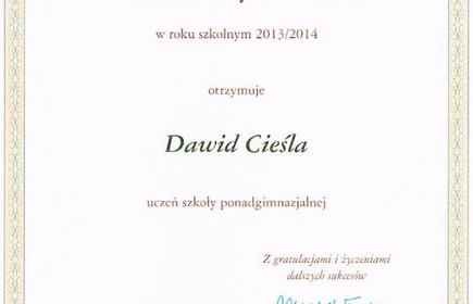 Stupendium dla naszych wychowanków 1
