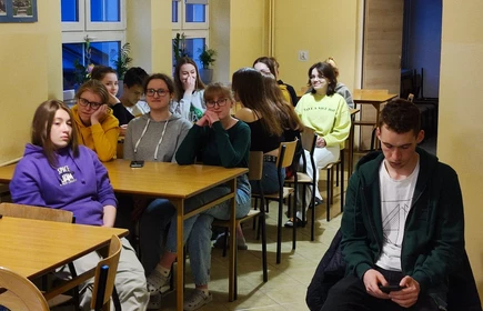 uczniowie biorący udziała w zajęciach