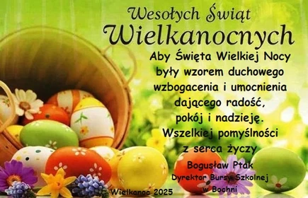 Kartka z życzeniami wielkanocnymi